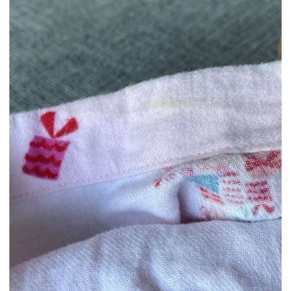 J Crew XL Flannel Pajama Pants Pink Red Car Christmas Tree - Picture 8 of 8